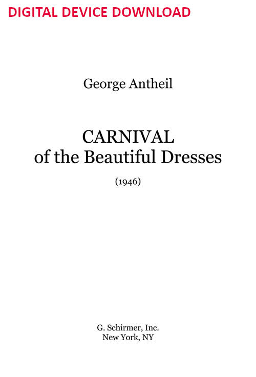 Carnival of the Beautiful Dresses - Digital