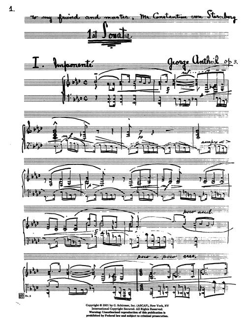 Sonata No. 1 for Piano - Digital (Not Printable)