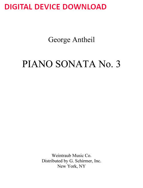 Sonata No. 3 for Piano - Digital