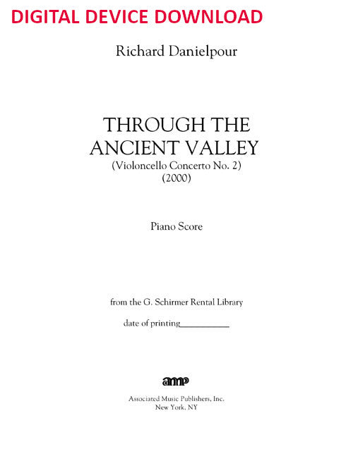 Through the Ancient Valley - (Cello Concerto No. 2) - Digital