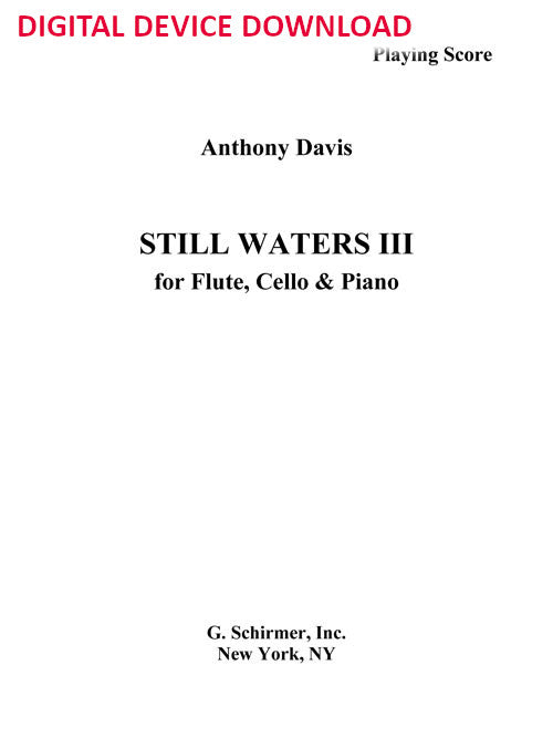 Still Waters III for flute, cello, and piano - Digital