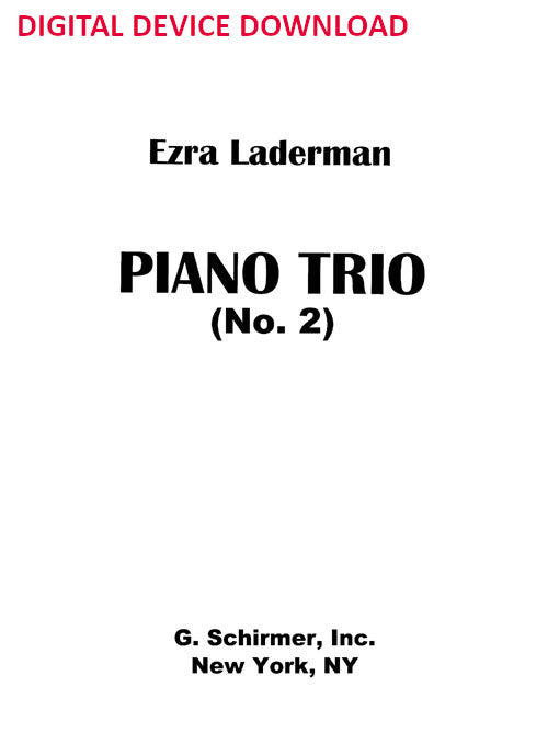 Piano Trio No. 2 - Digital