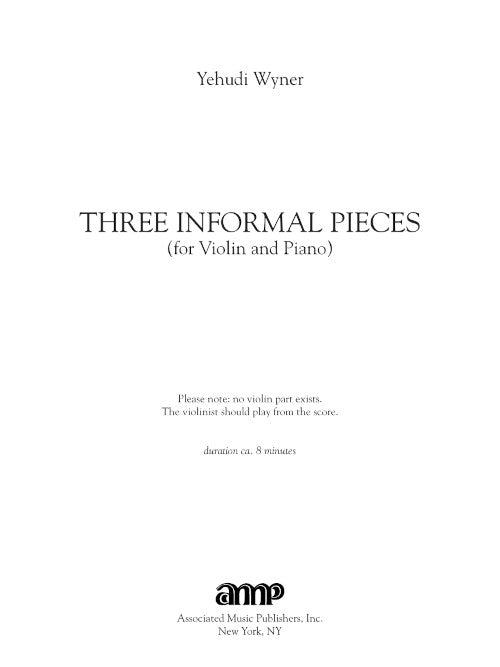 Three Informal Pieces