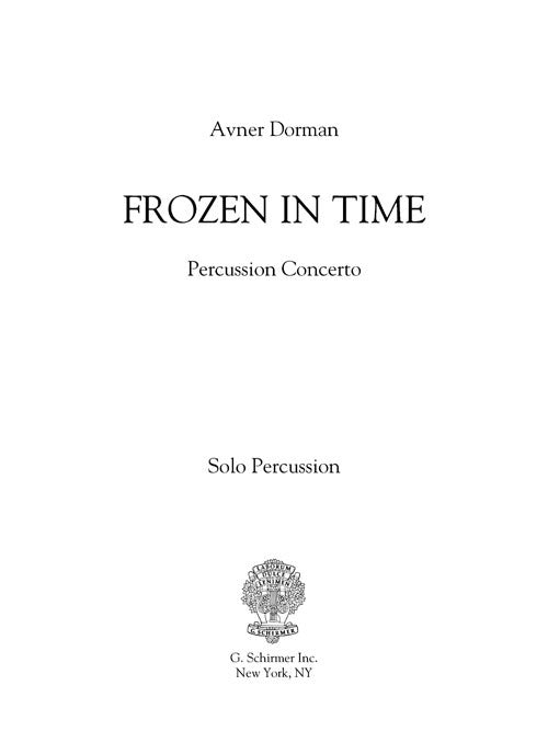 Frozen in Time - solo part (percussion) - Digital