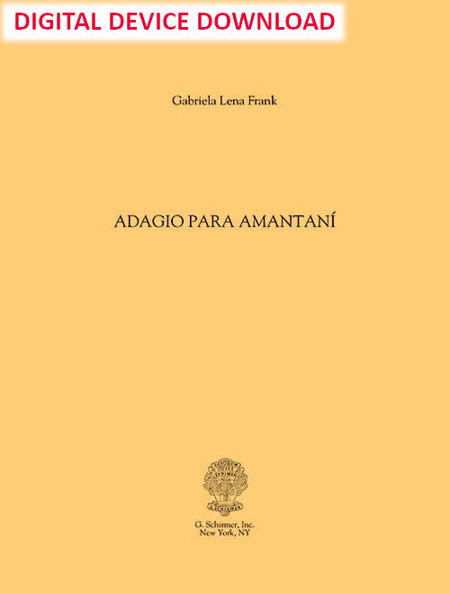 Adagio para Amantani, for cello and piano - (3rd movement from Compadrazgo) - Digital