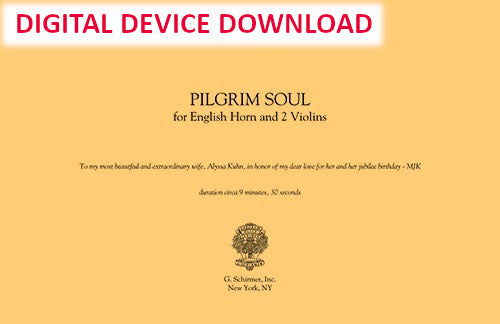 Pilgrim Soul, for 2 violins and English Horn - Digital