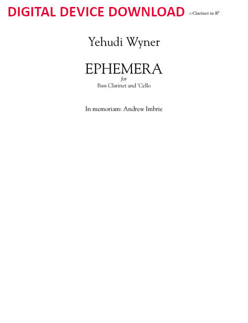 Ephemera - Digital (Not Printable)