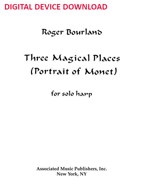 Three Magical Places (Portrait of Monet) - Digital