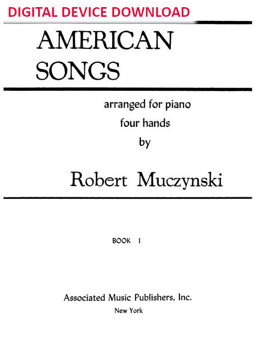 American Songs, Book 1, for piano/4 hands - Digital