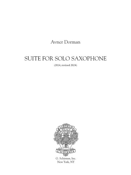 Suite for Solo Saxophone