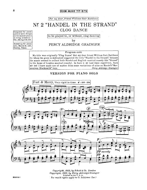 Handel in the Strand (Clog Dance)