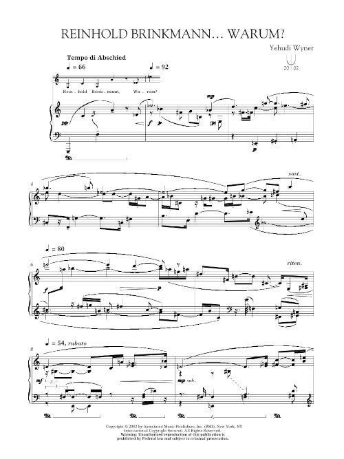 A Little Late Music: Four Pieces for Piano - Digital