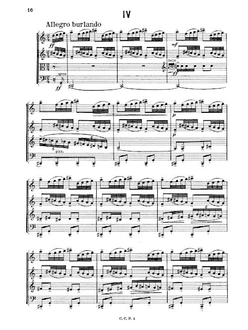 Four Diversions, Op. 39, for string quartet