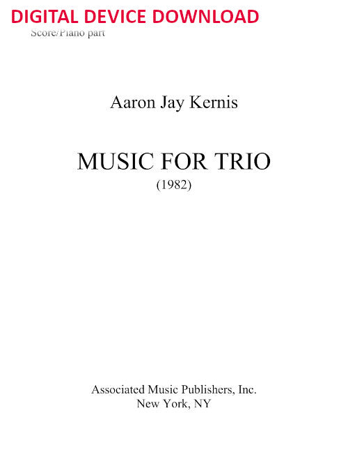 Music for Trio - Digital