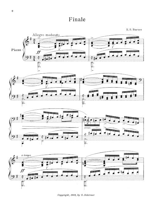 Finale, from Six pieces for piano