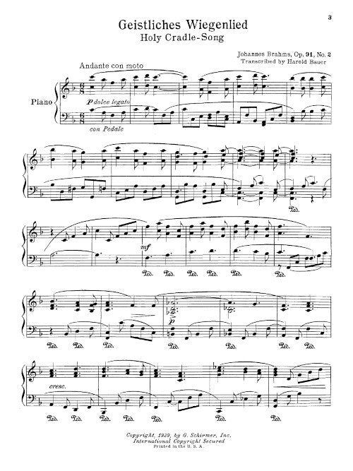 Geistliches Wiegenlied (arr.) - Digital (Not Printable)