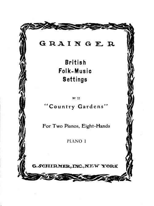 Country Gardens (two pianos, eight hands)