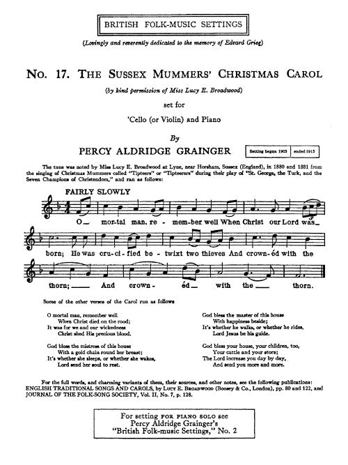 The Sussex Mummers' Christmas Carol