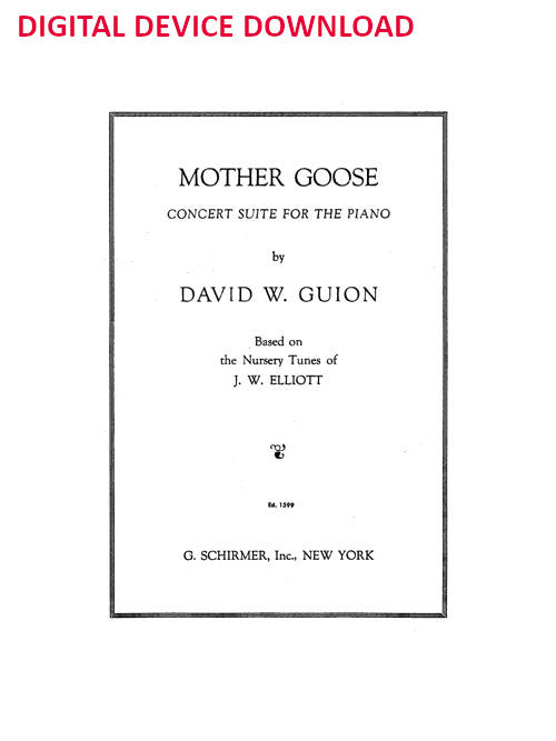 Mother Goose: Concert Suite for Piano - Digital