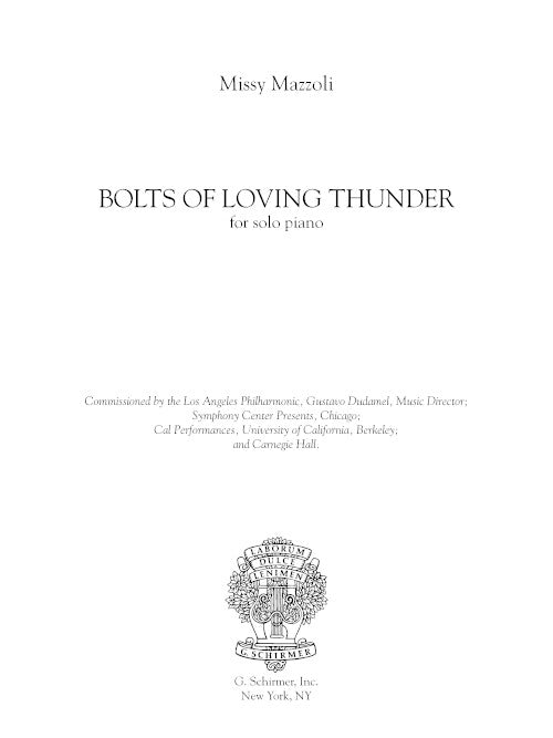 Bolts of Loving Thunder