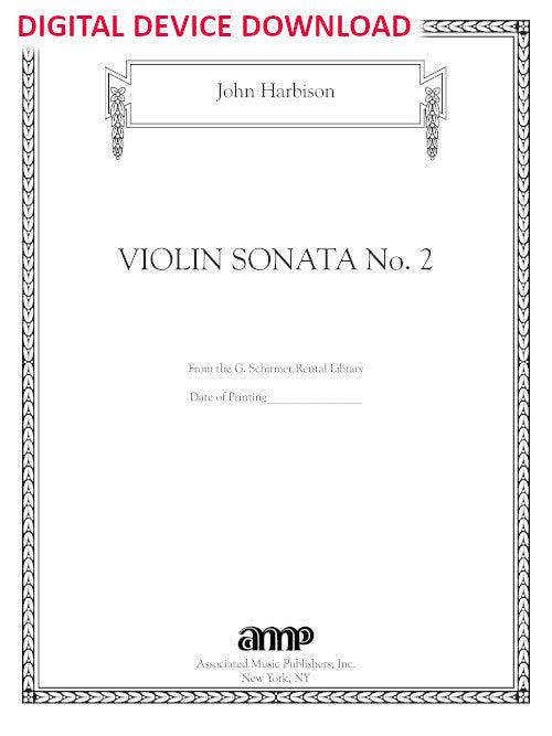 Violin Sonata No. 2 - Digital