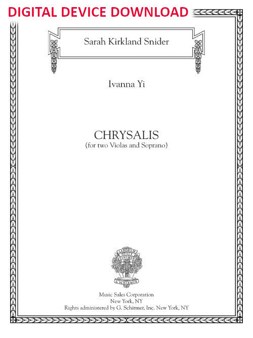 Chrysalis (for soprano and two violas) - Digital