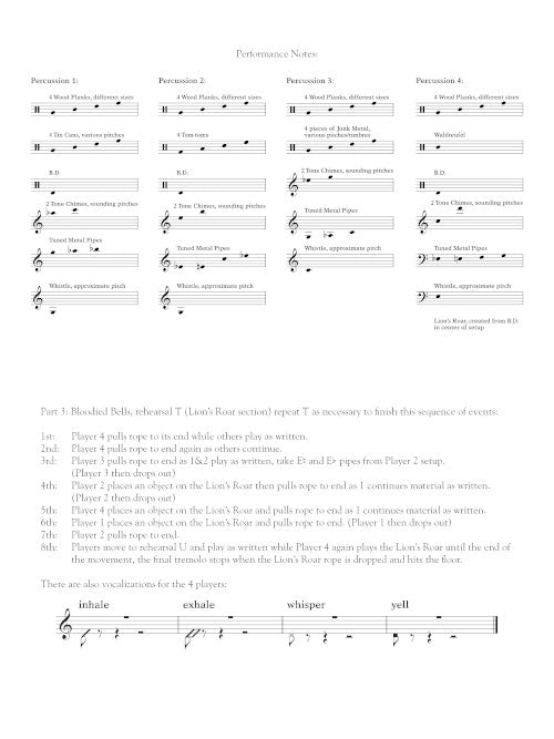 Millennium Canticles (for percussion quartet) - Digital (Not Printable)