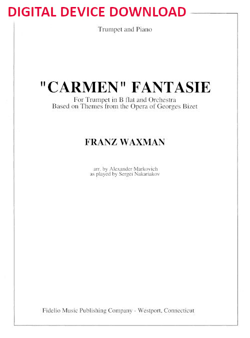 Carmen Fantasie - reduction for trumpet and piano - Digital (Not Printable)