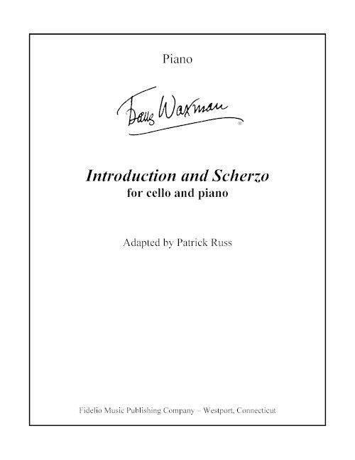 Introduction and Scherzo (for cello and piano)