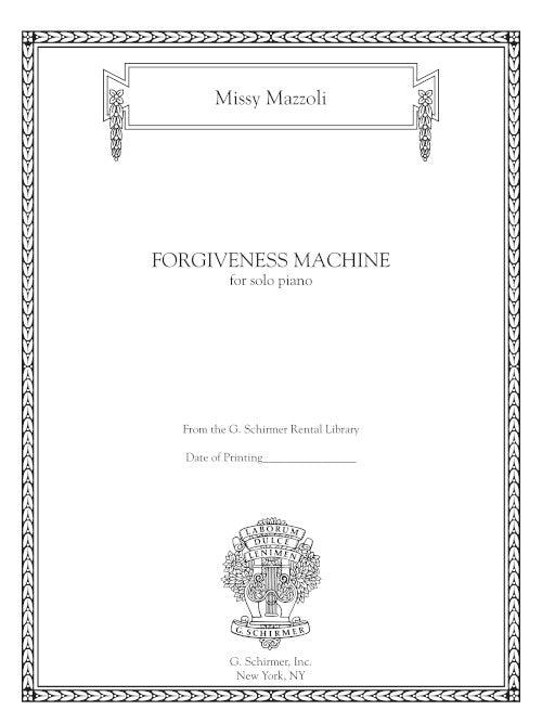 Forgiveness Machine for piano