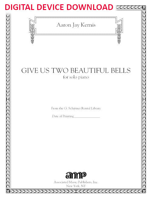 Give Us Two Beautiful Bells for piano - Digital