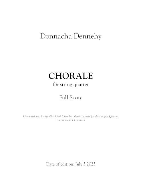 Chorale for string quartet