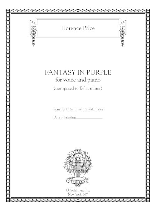 Fantasy in Purple (in E-flat minor)