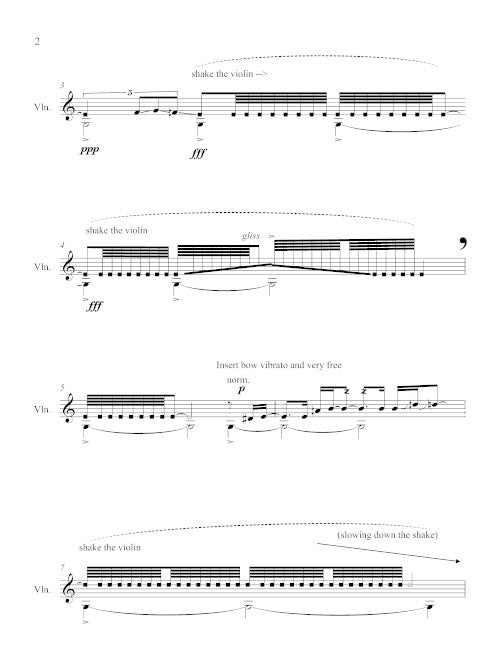 Under a tree, an udātta (for violin with optional recording) - Digital (Not Printable)