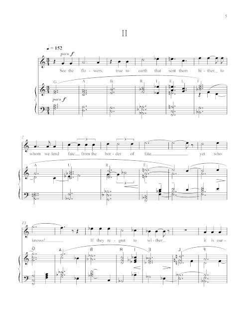 Three Songs from Le Tombeau de Gabriel Fauré (for voice and piano) - Digital