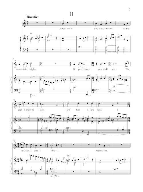 Five Songs of Love and Yearning (Mezzo-soprano and piano) - Digital (Not Printable)