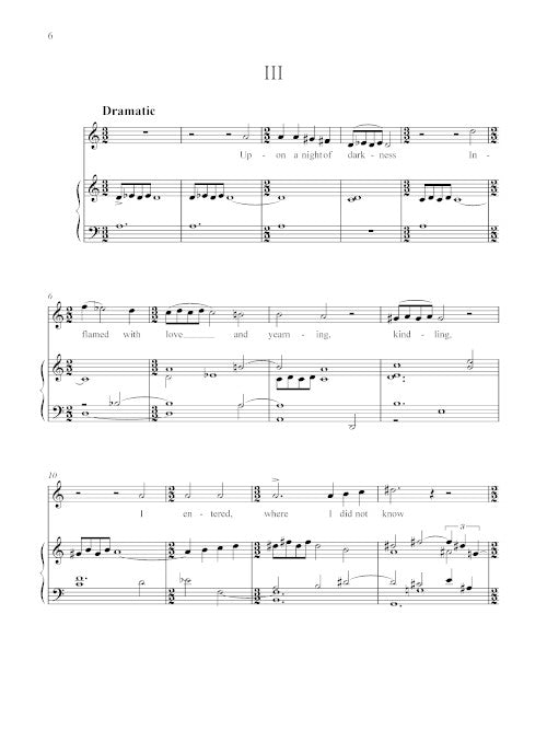 Five Songs of Love and Yearning (Mezzo-soprano and piano) - Digital (Not Printable)