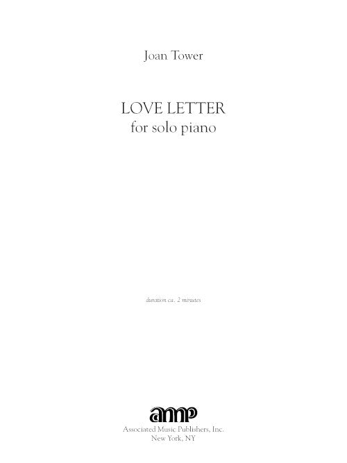 Love Letter (for piano) - Digital