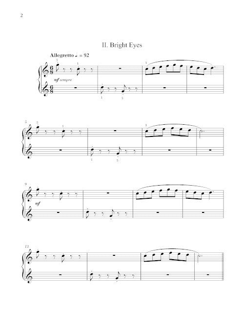 Three Sketches for Little Pianists - Digital (Not Printable)