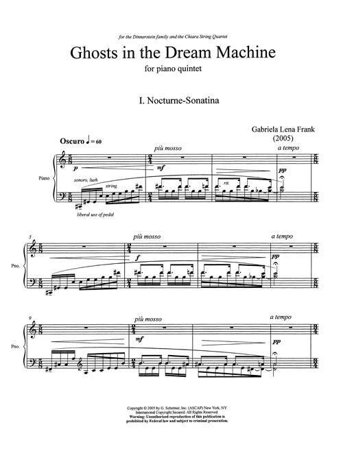 Ghosts in the Dream Machine, Piano Quintet