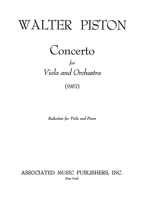 Concerto for Viola - piano reduction