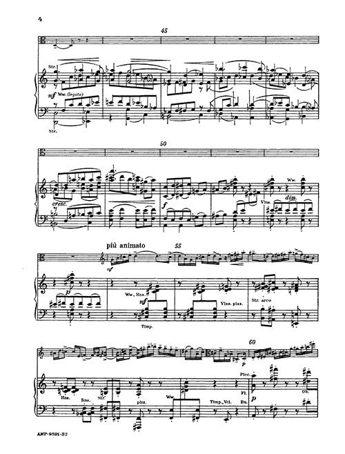 Concerto for Viola - piano reduction