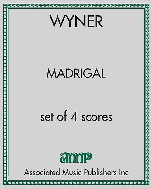 Madrigal - set of 4 scores