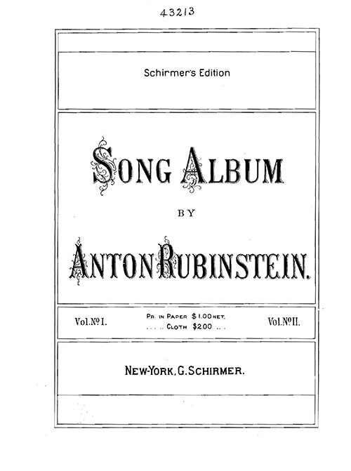 Song Album, Volumes 1 and 2