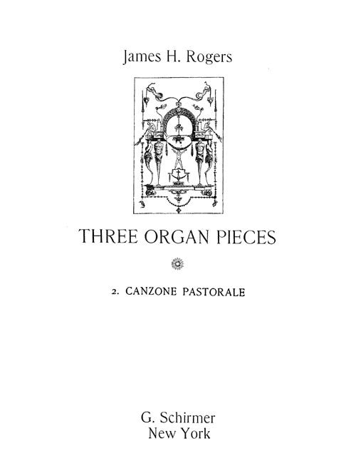 Canzone Pastorale (from Three Organ Pieces)