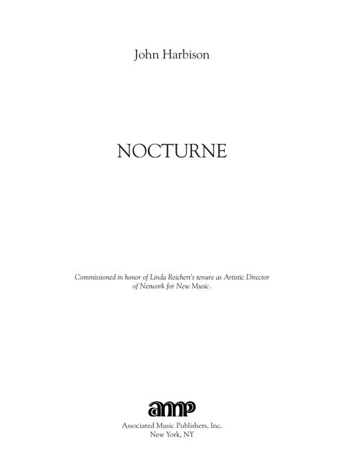 Nocturne (for piano)