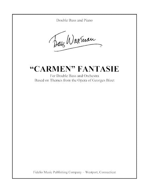 Carmen Fantasie - reduction for double bass and piano - in A